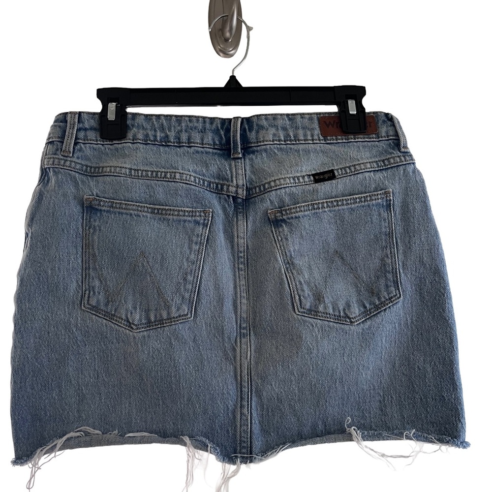 Wrangler Raw Hem Denim Mini Skirt - Picture 4 of 6